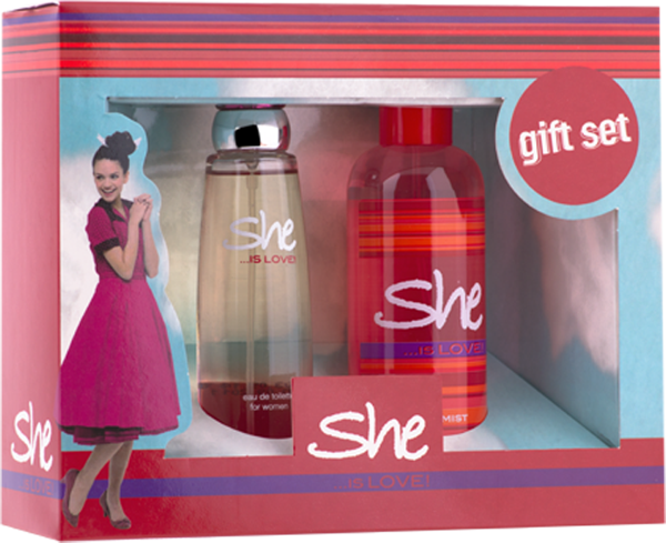 She Love Hediye Seti 50 ml Edt + 150 ml Body Mist - Image 1