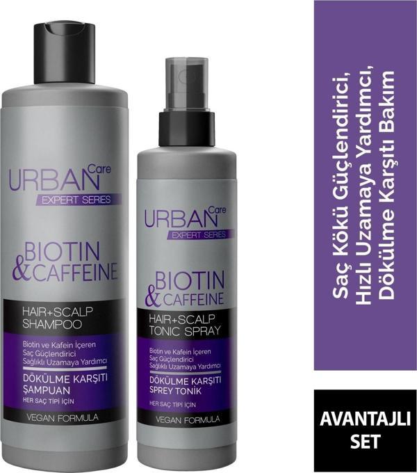 Urban Care Biotin & Kafein Saç Kökü Güçlendirici Şampuan 350 Ml + 200 Ml Sprey Tonik - Image 1