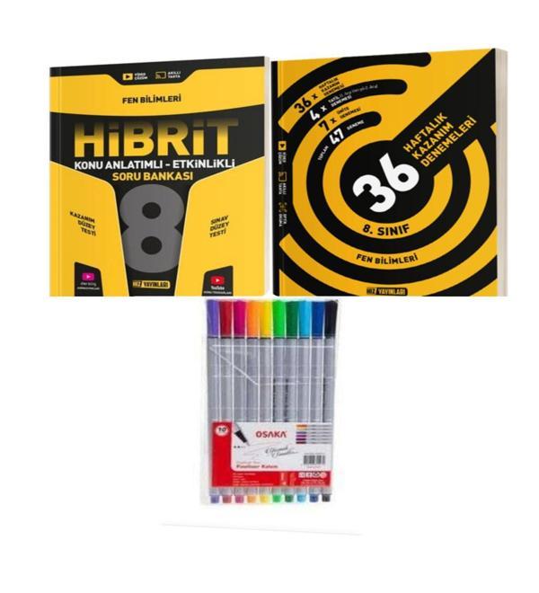 8. Sınıf Hibrit Fen Bilimleri  Soru Bankası Ve 36 Haftalık Kazanım Denemeleri +Fineliner Pen - Hız Yayınları - Image 1