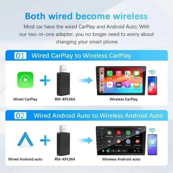 FK Araç Apple Android Cihazlar için Mini Carplay Adaptörü - Image 1