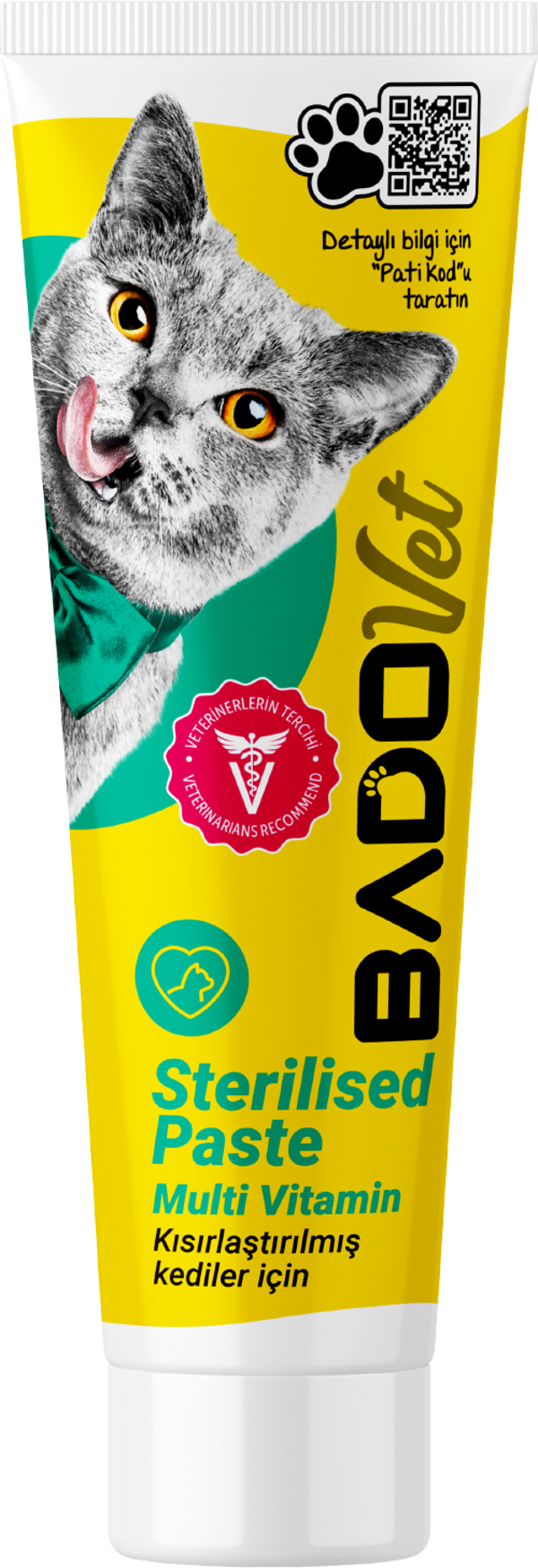 Bado Sterilised Paste Kısırlaştırılmış Kediler İçin Multi Vitamin Paste 100 ML - Image 1
