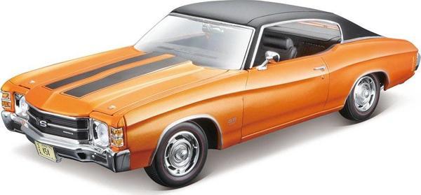 Maisto 1/18 1971 Model Chevrolet Chevelle SS 454 Sport Turuncu - Image 1
