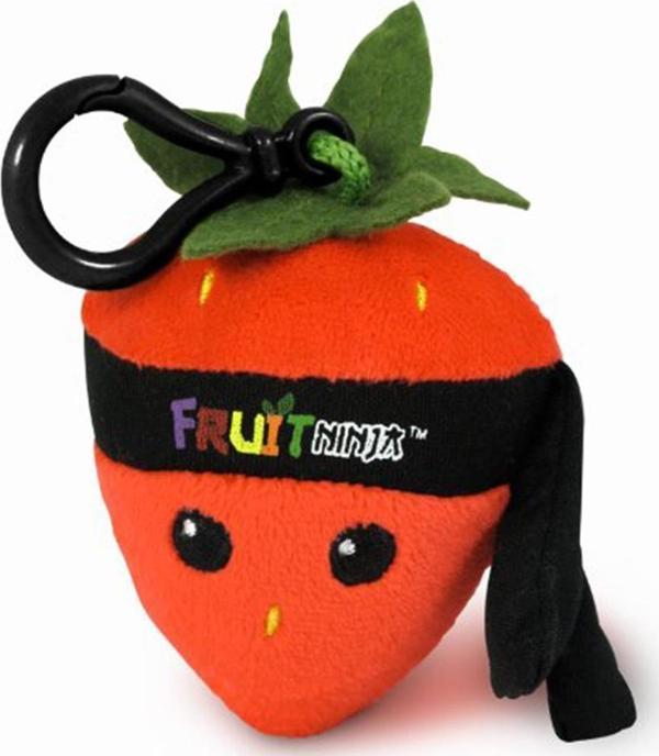 Fruit Ninja Sesli Peluş Çilek 6 cm - Image 1