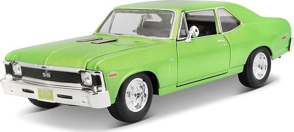 Maisto 1/24 1970 Model Chevrolet Nova SS Yeşil - Image 1