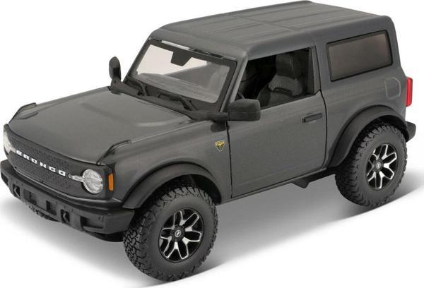 Maisto 1/24 2021 Model Ford Bronco Badlands Gri - Image 1