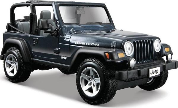 Maisto 1/27 Jeep Wrangler Rubicon Lacivert - Image 1