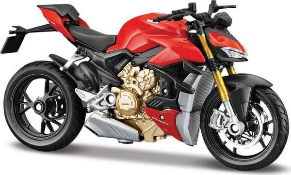 Maisto Ducati Super Naked V4 S Model Motosiklet 1/18 - Image 1