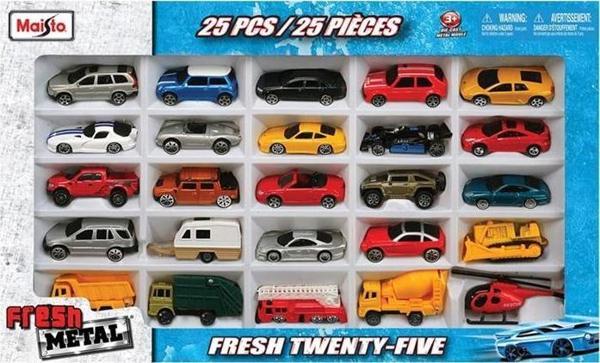 Maisto Fresh Metal 25 Parça Oyuncak Araba Seti - Image 1