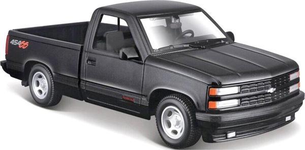 Maisto 1993 Chevrolet 454 SS Pick-Up Model Araba 1/24 - Siyah - Image 1