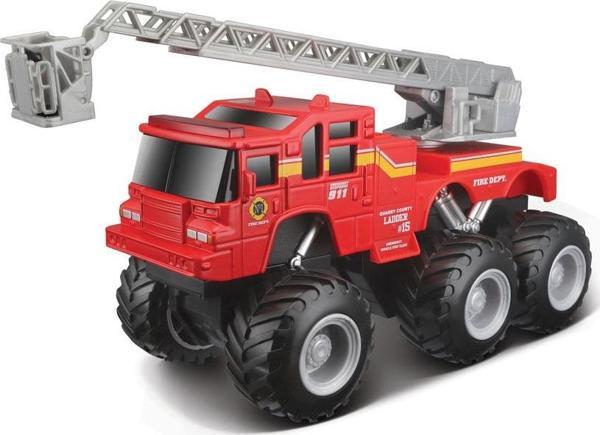 Maisto Quarry Monster Mini Motorlu İtfaiye İş Makinesı Kırmızı - Image 1