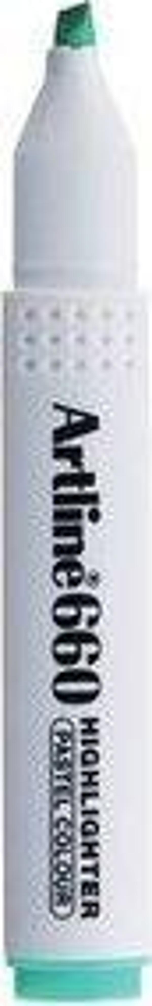Artline 660 Fosforlu Kalem Kesik Uç 10-40mm Açık Yeşil - Image 1
