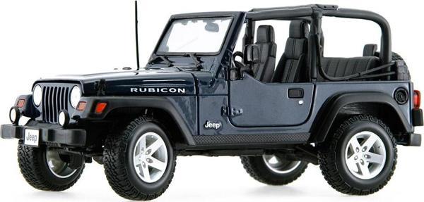 Maisto Wrangler Rubicon Jeep 1:18 Model Araba S/E Lacivert - Image 1
