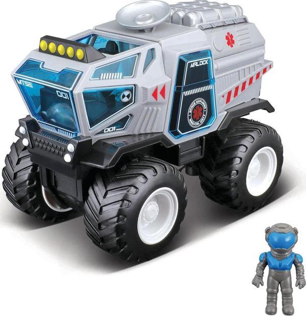 Space Explorers 4x4 Rover Uzay Aracı ve Figür Mavi - Image 1