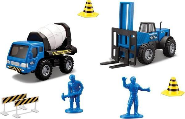Maisto İnşaat Araçları Mikser ve Forklift İnşaat Seti Mavi - Image 1