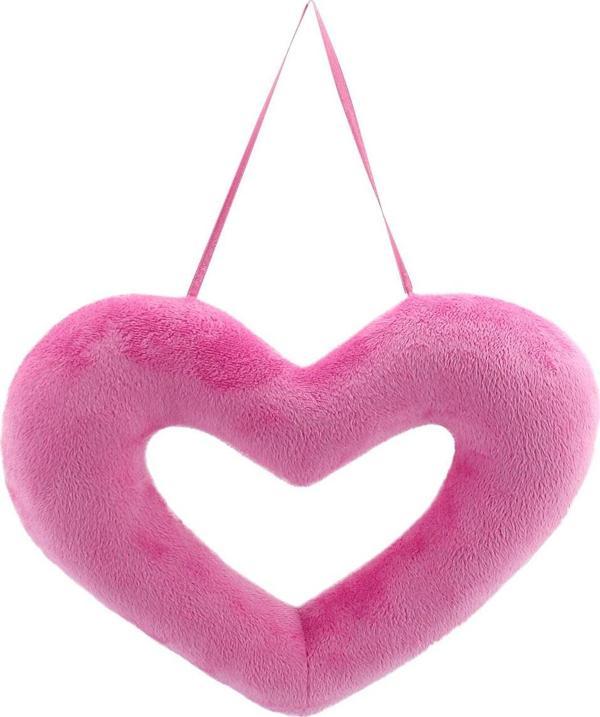Pembe Delikli Kalp Velboa 36 cm - Image 1