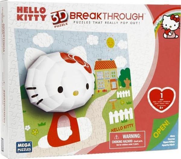 Mega Puzzle 140 Parça 3 Boyutlu Puzzle Breakthrough Hello Kitty - Image 1