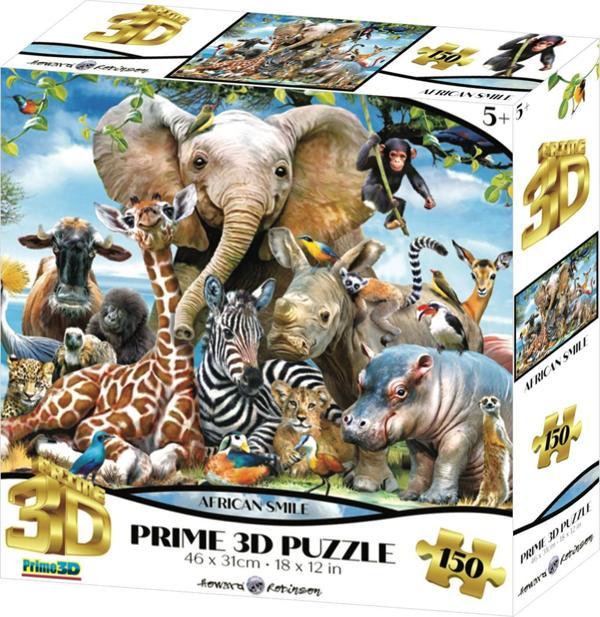 Prime 3D - Afrika Smile 150 Parça Puzzle 10873 - Image 1