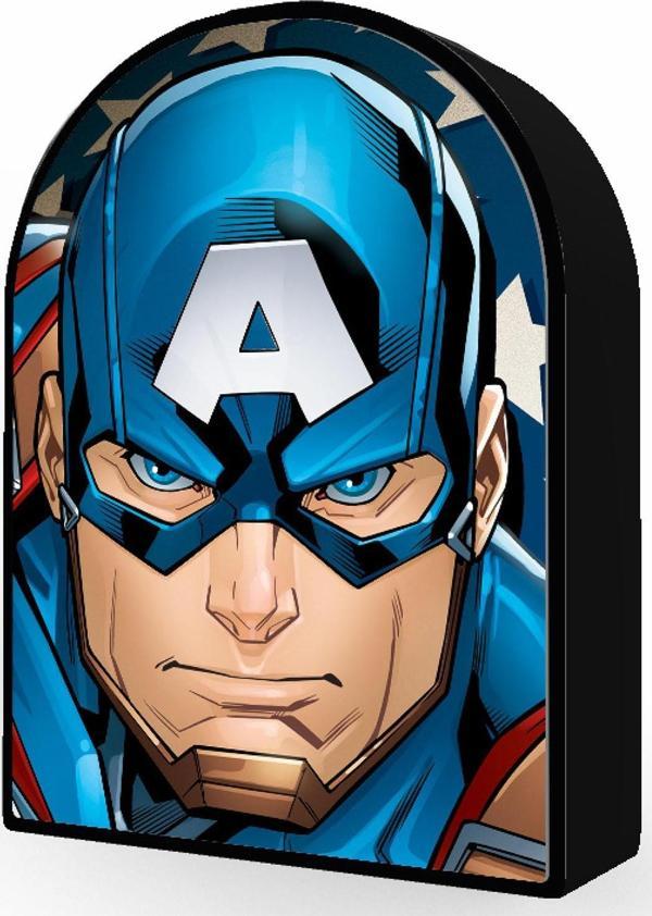 Prime 3D - Captain America 300 Parça Puzzle 35584 - Metal Kutu - Image 1