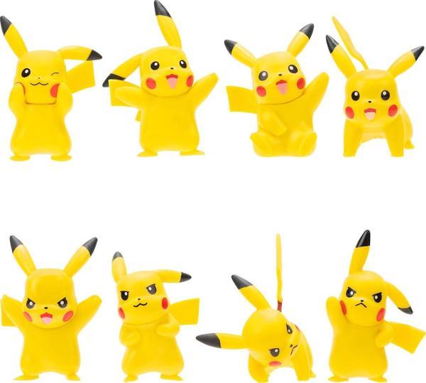 Pokemon Battle 8'li Figür Seti PKW2604 - Pikachu - Image 1