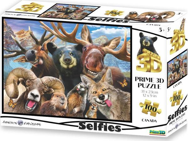 Prime 3D - Kanada Selfie 100 Parça Puzzle 10779 - Image 1