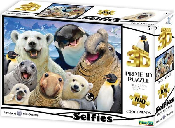 Prime 3D - Kutup Hayvanları Selfie 100 Parça Puzzle 10695 - Image 1