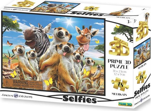 Prime 3D - Mirket Selfie 48 Parça Puzzle 10692 - Image 1