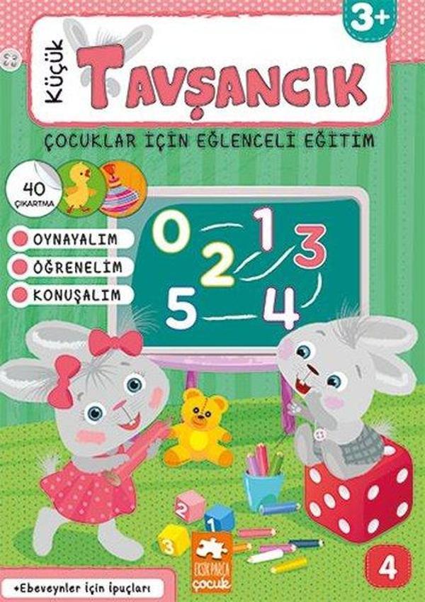 Çocuklar İçin Eğlenceli Eğitim 4 - Küçük Tavşancık 3+ - Eksik Parça Yayınları - Image 1