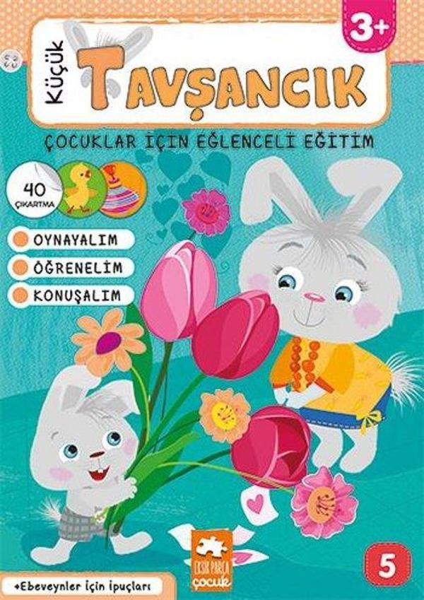 Çocuklar İçin Eğlenceli Eğitim 5 - Küçük Tavşancık 3+ - Eksik Parça Yayınları - Image 1