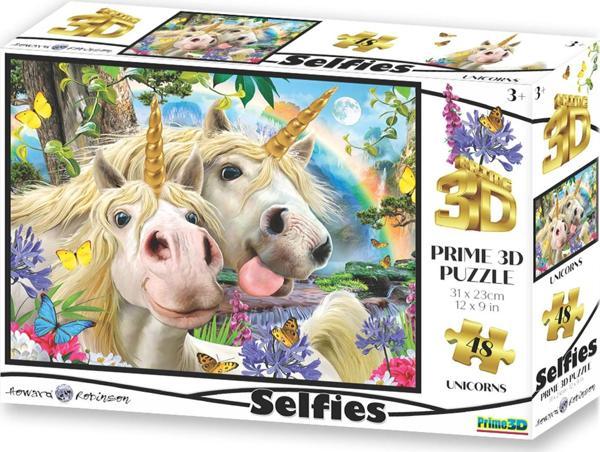 Prime 3D - Unicorn Selfie 48 Parça Puzzle 10693 - Image 1