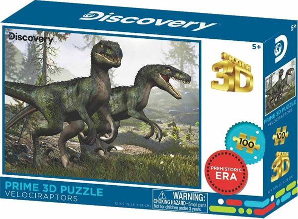 Prime 3D - Velociraptor 100 Parça Puzzle 10682 - Image 1