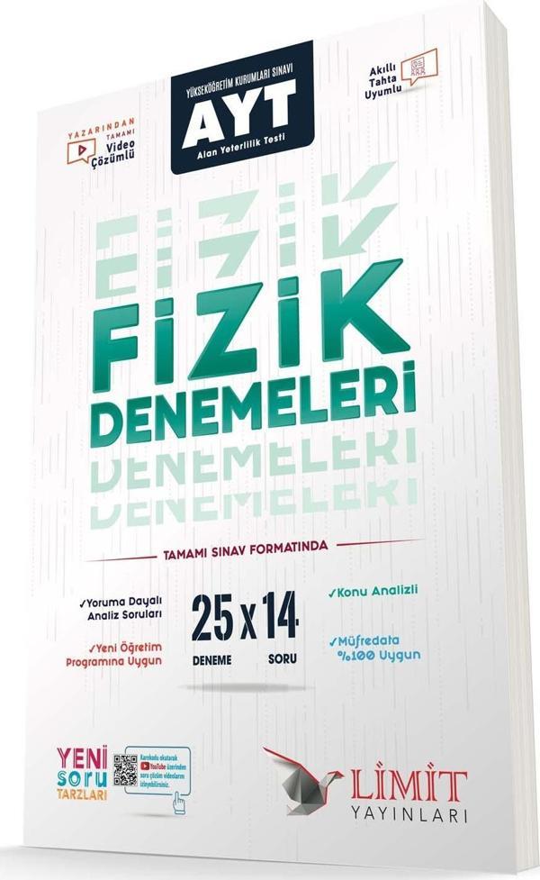 Limit Ayt Fizik 25 Lü Denemeleri 2024 - Limit Yayınları - Image 1