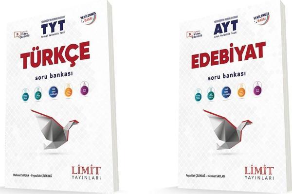 Limit Tyt Türkçe + Ayt Edebiyat Soru Bankası Seti 2 Kitap 2024 - Limit Yayınları - Image 1