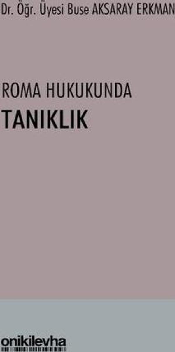 Roma Hukukunda Tanıklık - On İki Levha Yayıncılık - Image 1