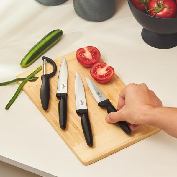 Dr. Inox Peel Set 4 Parça Bıçak Seti Siyah - Image 1