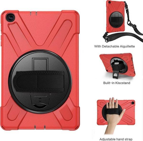 Samsung Galaxy Tab A 10.1 SM-T510 Kılıf Zırh Özellikli Askılı Amazing Defender Kılıf - Image 1