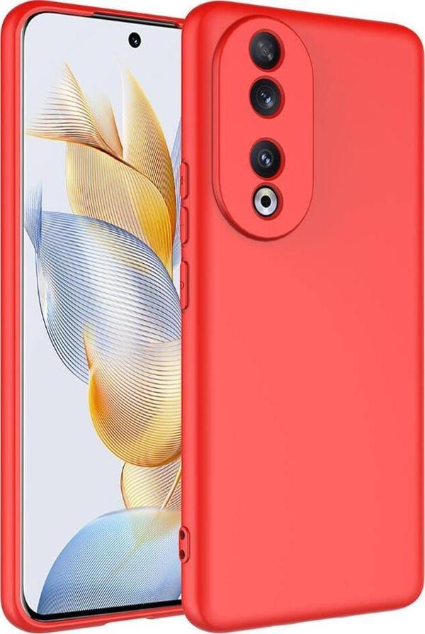 Huawei Honor 90 Kılıf Dışı Silikon içi Kadife Lansman Kılıf - Image 1