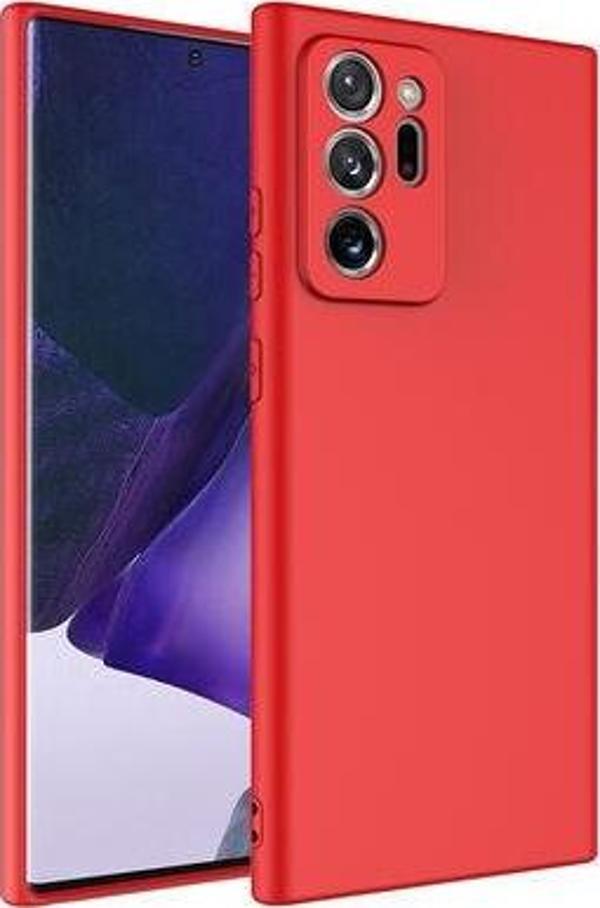 Samsung Galaxy Note 20 Ultra Kılıf Dışı Silikon içi Kadife Lansman Kılıf - Image 1