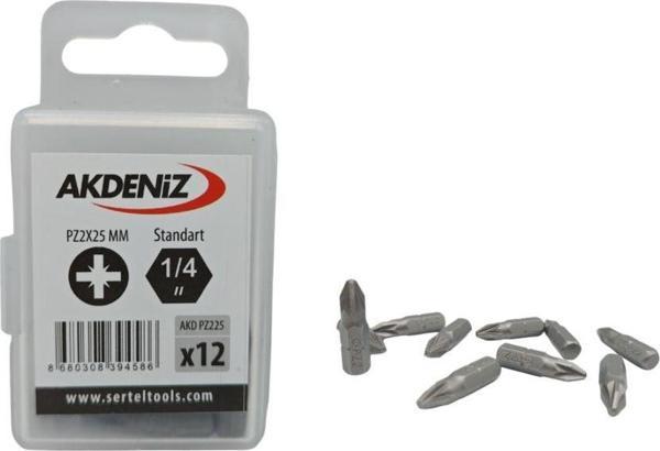 Akdeniz Akd/225 1/4 Yıldız Bits Uç Pz2X25 Mm 144 Adet - Image 1