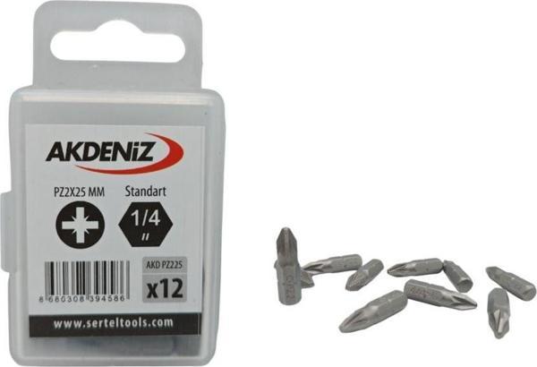 Akdeniz Akd/225 1/4 Yıldız Pz2X25 Mm 384 Adet Bits Uç - Image 1
