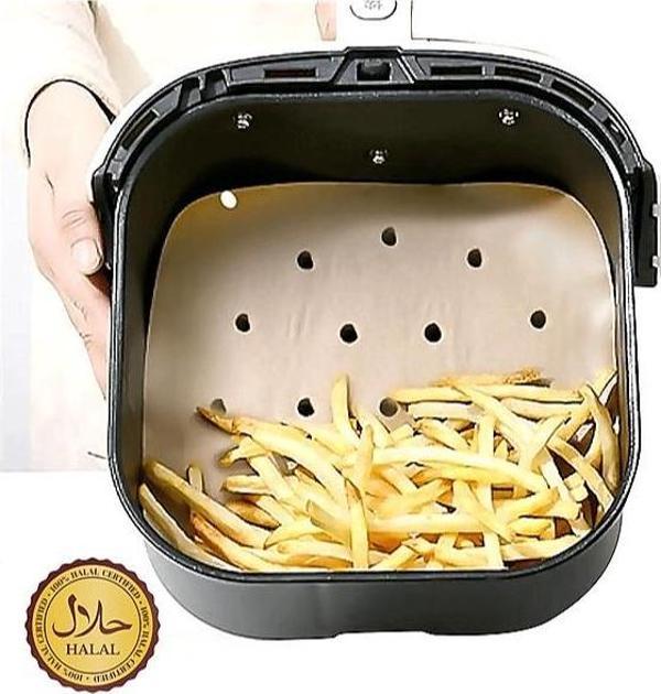 CVS DN 00102 Delikli Kare Airfryer Pişirme Kağıdı 100 adet - Image 1