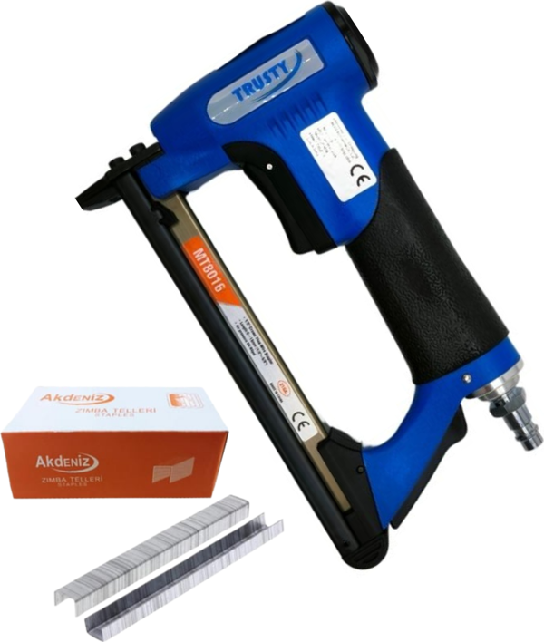 Trusty MT8016 Havalı Zımba Tabancası, 80 Seri Zımba Teli 1 Paket - Image 1