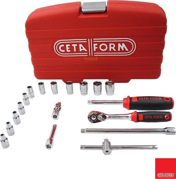 Ceta Form 4 - 13 Mm 1/4” Lokma Takımı Plastik Çantalı 18 Parça C00-18Ph2 - Image 1