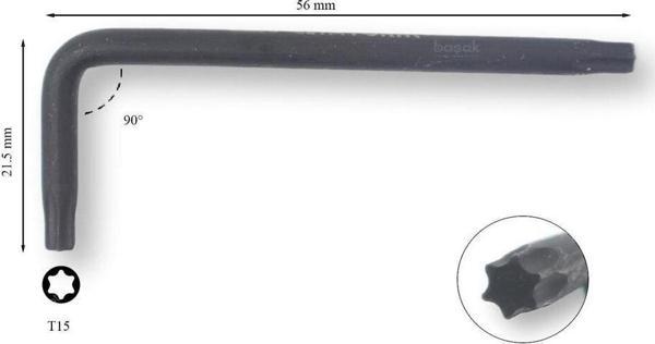 Ceta Form T15 Torx Allen Anahtar - Image 1