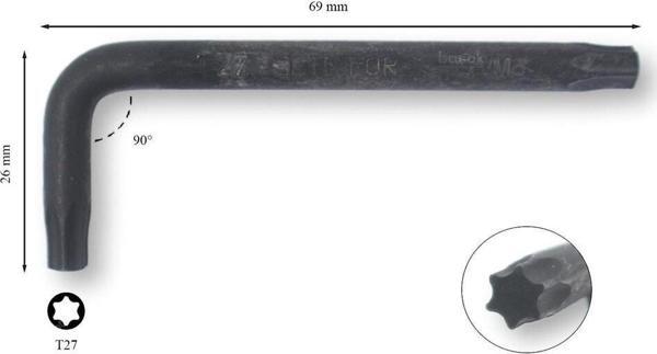 Ceta Form T27 Torx Allen (Alyan) Anahtar - Image 1