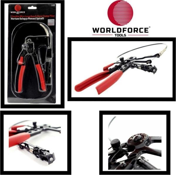 Worldforce 11034 Profesyonel Hortum Kelepçe Pensesi Spiralli 18-54Mm - Image 1