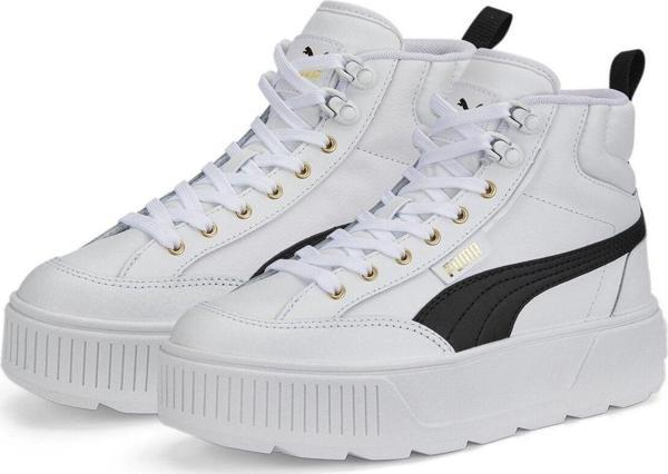 Puma Beyaz Kadın Deri Lifestyle Ayakkabı 38585703-Karmen Mid - Image 1