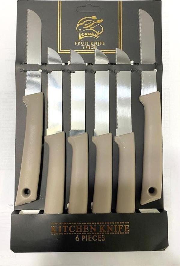 Cooker CKR-2959 6'lı Meyve Bıçağı Gri - Image 1