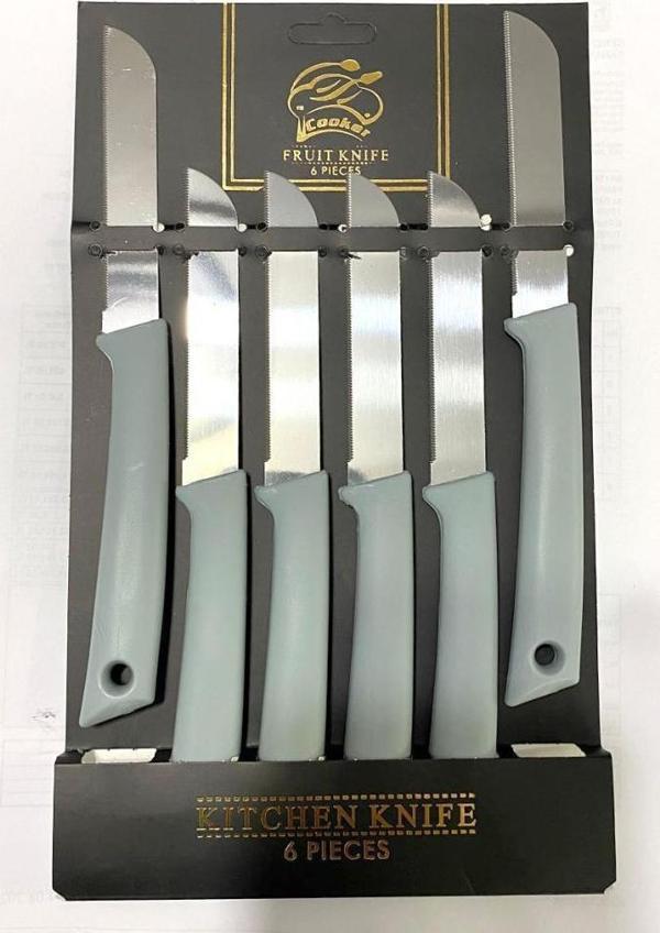 Cooker CKR-2959 6'lı Meyve Bıçağı Mavi - Image 1