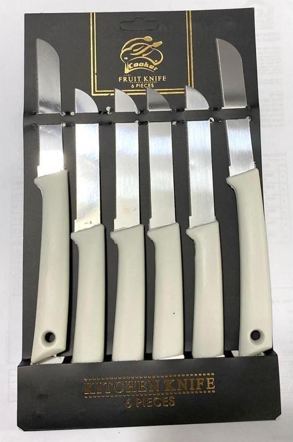 Cooker CKR-2959 6'lı Meyve Bıçağı Sarı - Image 1