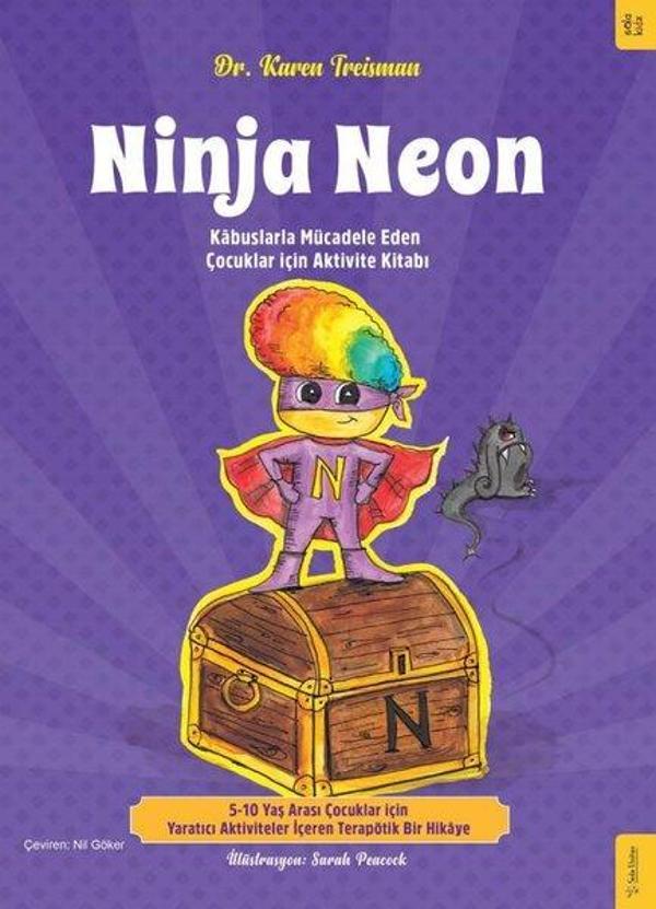 Ninja Neon - Kabuslarla Mücadele Eden Çocuklar için Aktivite Kitabı - Sola Kidz - Image 1